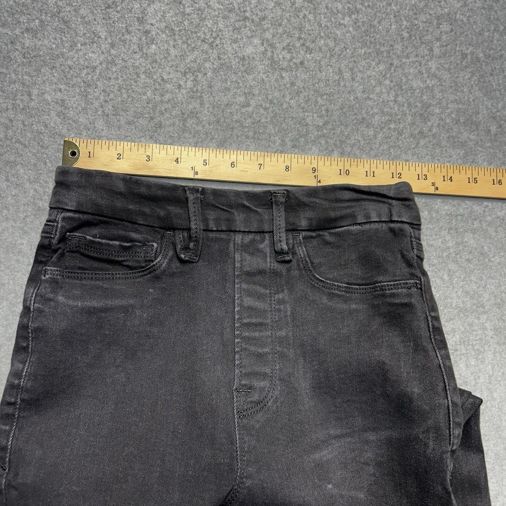Good American Good Legs Skinny Jeans Womens 0 Black High Rise‎ Stretch Denim - Picture 9 of 12